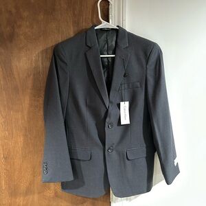 New Calvin Klein Mens 16 Reg Grey Suit Jacket